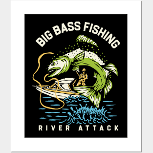 Big Bass Fishing Posters and Art